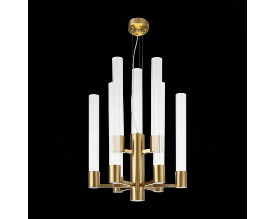 SL1229.303.09 Люстра подвесная ST-Luce Латунь/Прозрачный GU10 9*5W