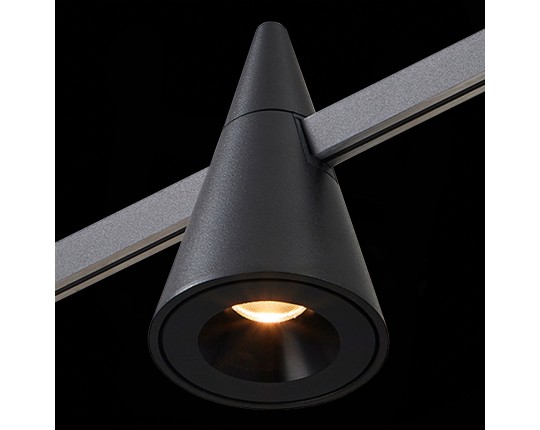 ST813.406.05 Магнитный трековый светильник FARM Черный LED 1*5W 3000K 325Lm Ra90 60 IP20 D70xH115 24