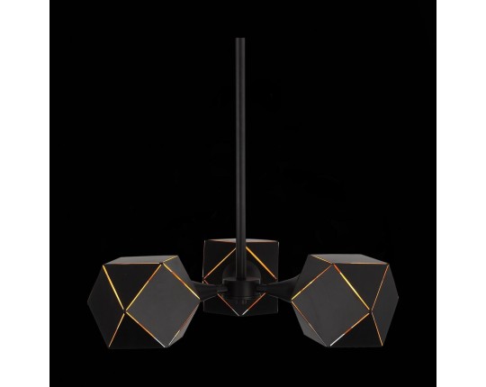 SL258.402.03 Люстра потолочная ST-Luce Черный/Черный, Золото E14 3*40W
