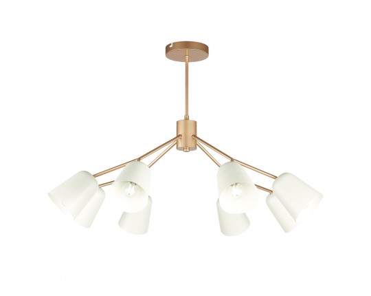 SLE155902-08 Светильник потолочный Золотистый/Белый E14 8*40W