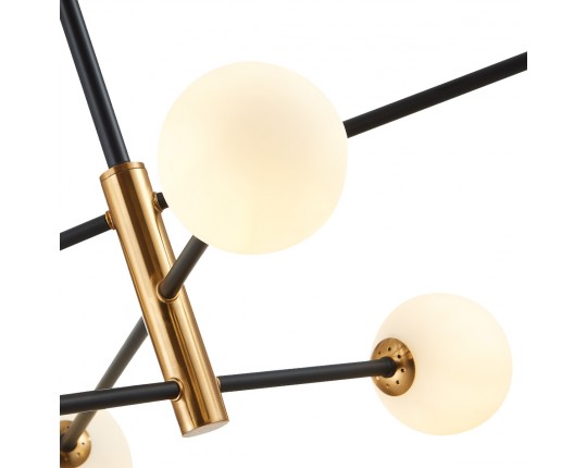 SLE220103-06 Светильник потолочный Черный, Бронза/Белый G9 6*5W