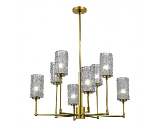 SL1240.303.08 Люстра подвесная ST-Luce Латунь/Дымчатый E27 8*60W
