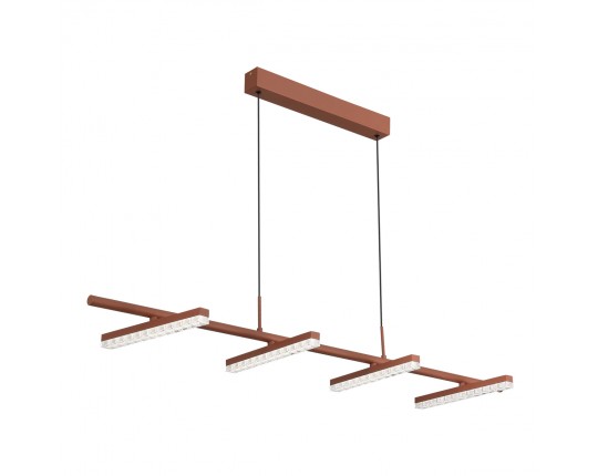SL1018.603.04 Светильник подвесной ST-Luce терракотовый/прозрачный LED 1*32W 4000K