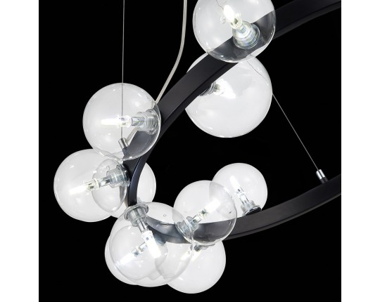 SL1165.403.15 Светильник подвесной ST-Luce Черный/Прозрачный G4 15*5W