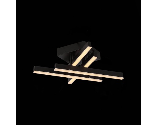 SL933.402.04 Люстра потолочная ST-Luce Черный/Черный, Белый LED 1*22W 3000K/4000K/6000K