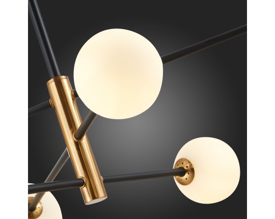 SLE220103-06 Светильник потолочный Черный, Бронза/Белый G9 6*5W