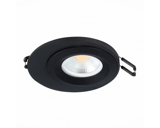 ST216.408.01 Св-к встр. Черный GU10 1*7W IP20 D100xH23 220V Без ламп