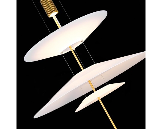 SL6101.213.01 Люстра подвесная ST-Luce Золотистый/Белый LED 1*15W 3000K