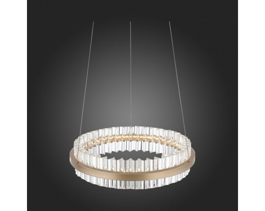 SL383.203.01 Светильник подвесной ST-Luce Золотистый/Золотистый, Прозрачный LED 1*34W 3000K