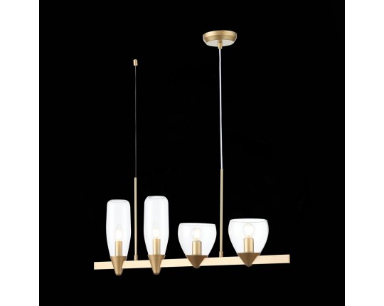 SL1119.203.04 Светильник подвесной ST-Luce Золотистый/Прозрачный E14 4*40W