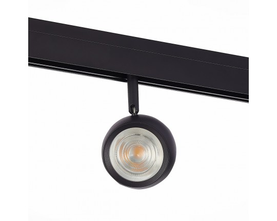 ST355.446.10 Магнитный трековый светильник Черный LED 1*10W 4000K 470Lm Ra>80 36° IP20 L120xW50xH176