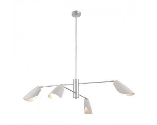 SLE1254-103-04 Светильник подвесной Серебристый/Белый E14 4*60W