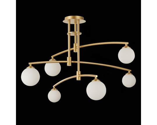 SL1208.302.06 Светильник потолочный ST-Luce Золотистый/Белый G9 6*5W