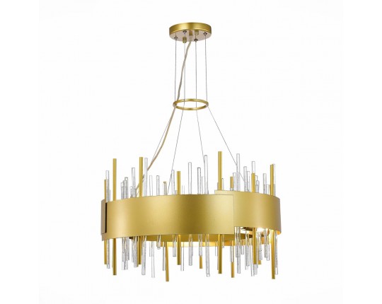 SL1633.203.12 Люстра подвесная ST-Luce Матовое золото/Матовое золото,Прозрачный E14 12*40W