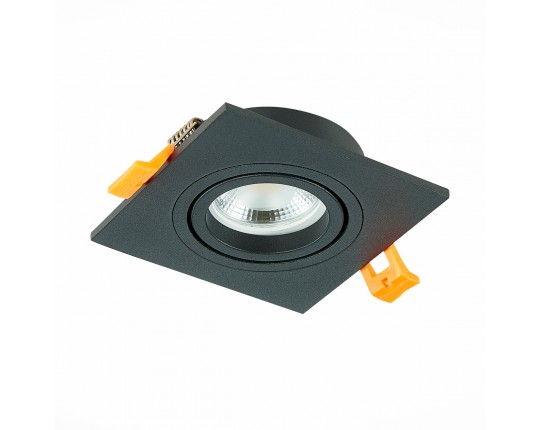 ST251.408.01 Св-к встр. Черный GU10 1*50W  IP20 L92xW92xH27 220V Без ламп