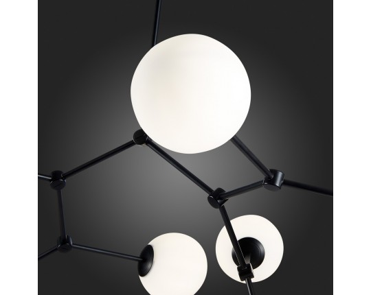 SL1506.403.08 Люстра подвесная ST-Luce Черный/Белый E14 8*40W