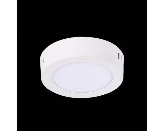 ST112.532.06 Светильник настенно-потолочный Белый LED 1*6W 3000K 330Lm Ra80 120° IP20 D110xH28 90-26