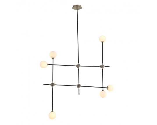 SL429.403.06 Светильник потолочный ST-Luce Черный, Золото/Белый G9 6*5W