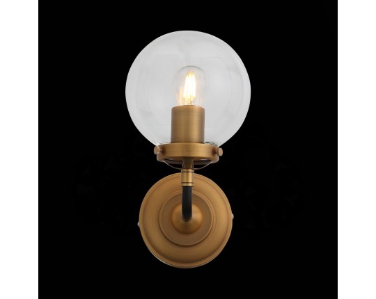 SL234.401.01 Бра ST-Luce Черный, Золото/Прозрачный E27 1*40W