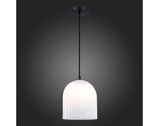 SL1302.403.01 Светильник подвесной ST-Luce Черный/Белый E27 LED 1*7W