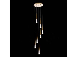 SL6111.203.07 Люстра подвесная ST-Luce Золотистый/Прозрачный LED 7*3W 3000K