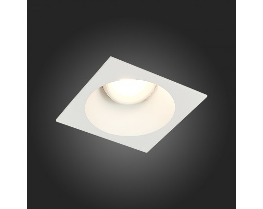 ST207.518.01 Св-к встр. Белый GU10 1*50W  L103xW103xH52 220V Без ламп