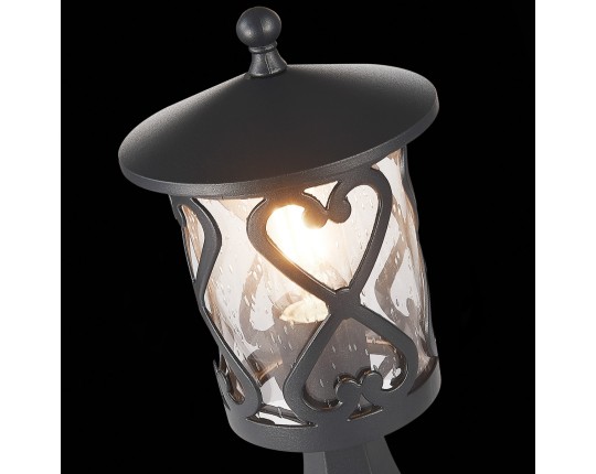 SL085.405.01 Светильник уличный наземный ST-Luce Черный/Черный, Прозрачный E27 1*60W