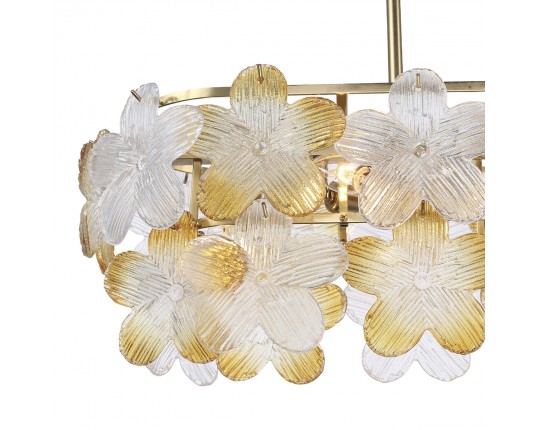 SL6240.203.08 Светильник подвесной ST-Luce золотистый/Прозрачный, янтарный E14 8*60W