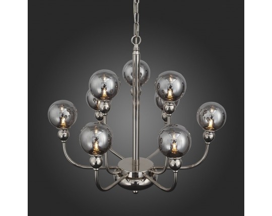 SL552.103.09 Люстра подвесная ST-Luce Никель/Дымчатый G9 9*5W