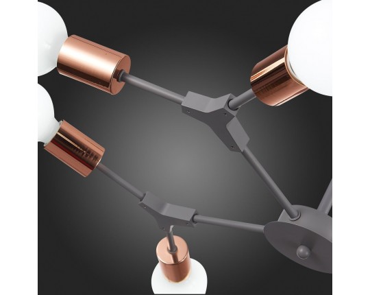 SLE106403-08 Светильник потолочный Серый, Розовое золото E27 8*60W