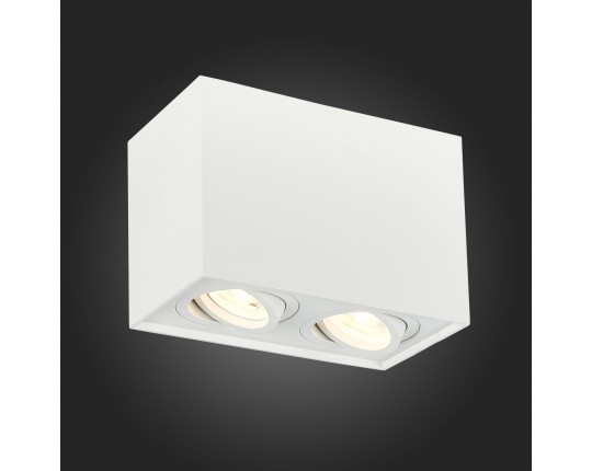 ST109.507.02 Светильник потолочный Белый GU10 2*50W  L181xW100xH123 220V Без ламп