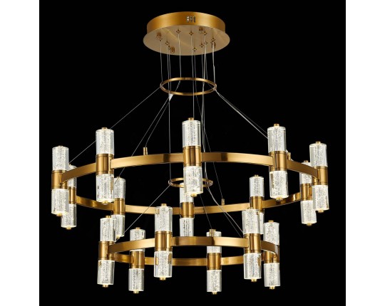 SL6007.203.32 Люстра подвесная ST-Luce Латунь/Прозрачный LED 32*2,5W 4000K