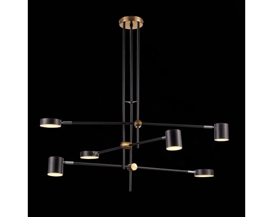 SL1604.432.06 Светильник потолочный ST-Luce Черный, Латунь/Черный LED 6*5W 3000K