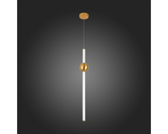 SL1222.213.01 Светильник подвесной ST-Luce Золотистый/Золотистый, Белый LED 1*18W 4000K
