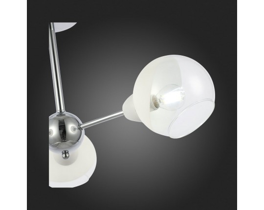 SLE102702-03 Светильник потолочный Хром/Прозрачный, Матовый никель E14 3*40W