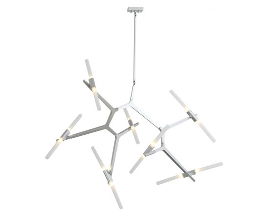 SL947.102.14 Люстра потолочная ST-Luce Серебристый/Белый G9 14*5W