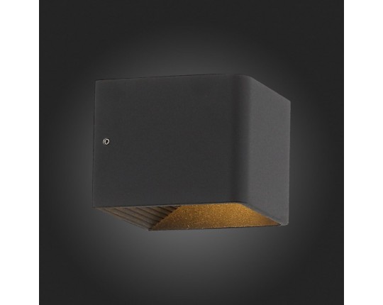 SL455.041.01 Светильник настенный ST-Luce Черный/Черный LED 1*6W 3000K