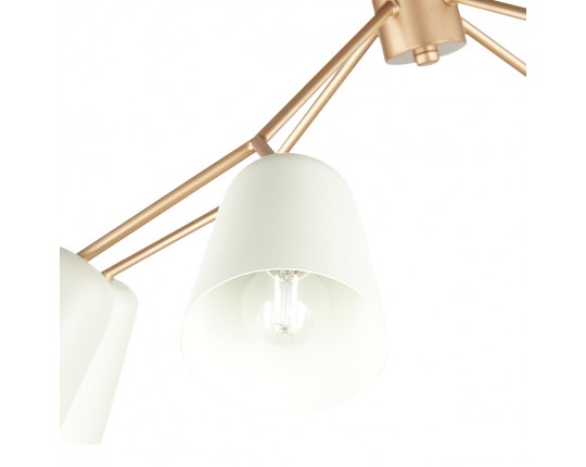 SLE155902-08 Светильник потолочный Золотистый/Белый E14 8*40W