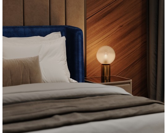 SL1190.213.01 Подвес ST-Luce Золотистый/Прозрачно-белый E27 1*60W