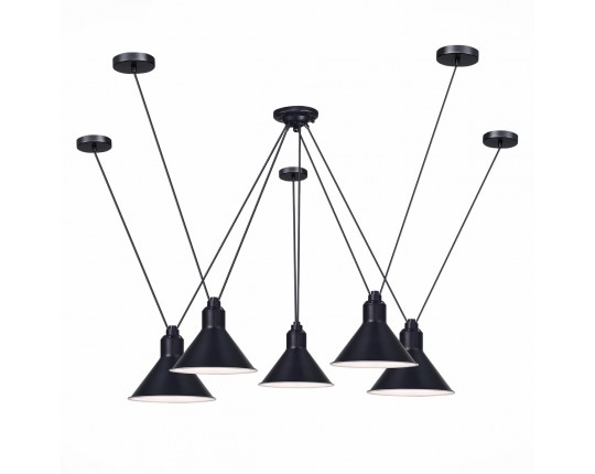 SL1804.403.05 Светильник подвесной ST-Luce Черный/Черный E14 5*60W