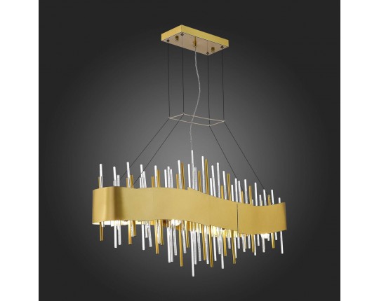 SL1633.213.08 Люстра подвесная ST-Luce Матовое золото/Матовое золото,Прозрачный E14 8*40W