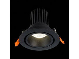 ST705.448.10 Св-к встр. Черный LED 1*10W 4000K 750Lm Ra>90 38° IP20 D102xH85 170-240V
