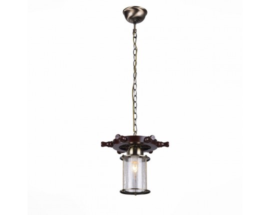 SL150.303.01 Светильник подвесной ST-Luce Бронза, Коричневый/Прозрачный с эфектом трещин E27 1*40W