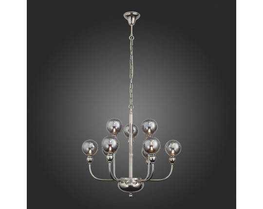 SL552.103.09 Люстра подвесная ST-Luce Никель/Дымчатый G9 9*5W