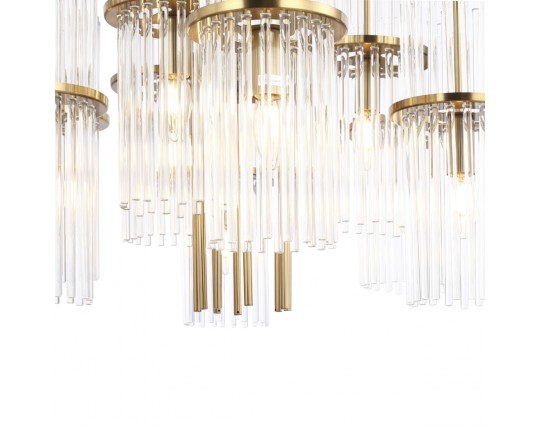 SL6145.303.09 Светильник подвесной ST-Luce латунь/прозрачный E14 9*40W