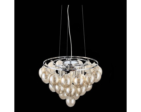 SL432.203.05 Светильник подвесной ST-Luce Хром/Коньячный E27 5*60W