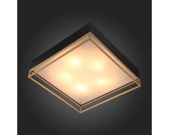 SL1127.422.05 Светильник потолочный ST-Luce Черный, Матовое золото/Белый E27 5*40W