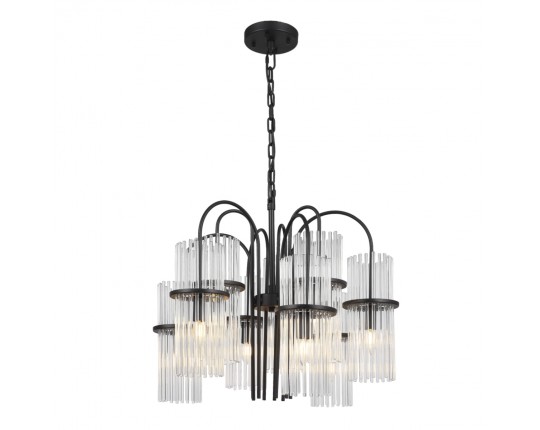 SL6145.403.09 Светильник подвесной ST-Luce черный/прозрачный E14 9*40W