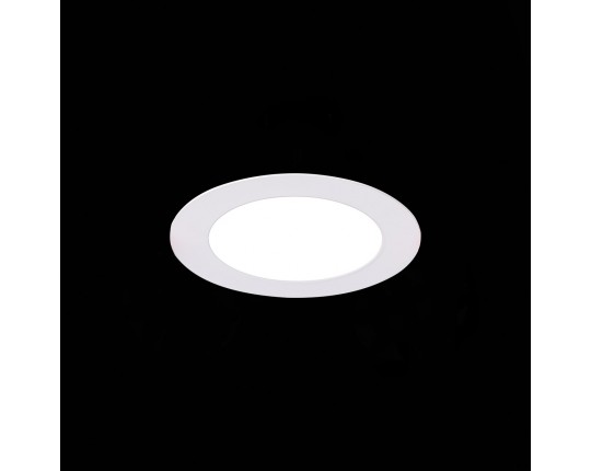 ST210.538.06 Св-к встр. Белый LED 1*6W 3000K 480Lm Ra80 110° IP20 D90xH30 220-240V