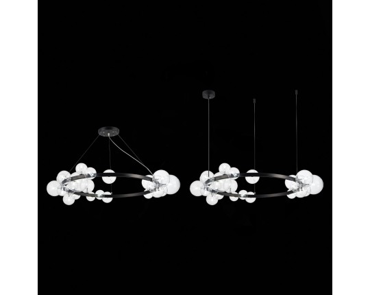 SL1165.403.24 Светильник подвесной ST-Luce Черный/Прозрачный G4 24*5W